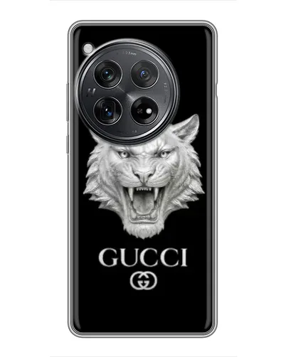 Чехол для Xiaomi Redmi K80 с картинкой «Gucci — серебряный лев» Чехол для Xiaomi Redmi K80 с картинкой «Gucci — серебряный лев»