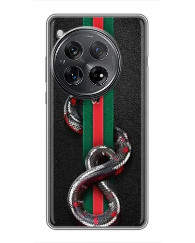 Чехол для Xiaomi Redmi K80 с картинкой «Gucci — змея на полосе» Чехол для Xiaomi Redmi K80 с картинкой «Gucci — змея на полосе»
