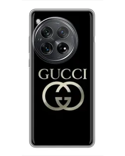 Чохол для Xiaomi Redmi K80 з картинкою «Gucci — золото на чорному» Чохол для Xiaomi Redmi K80 з картинкою «Gucci — золото на чорному»