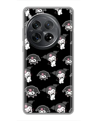Чехол для Xiaomi Redmi K80 с картинкой «Черный паттерн Kuromi»