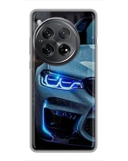 Чехол для Xiaomi Redmi K80 с картинкой «Взгляд BMW с синими фарами» Чехол для Xiaomi Redmi K80 с картинкой «Взгляд BMW с синими фарами»