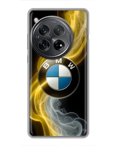 Чехол для Xiaomi Redmi K80 с картинкой «Золотистый дым BMW»