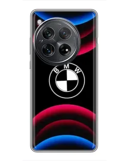 Чехол для Xiaomi Redmi K80 с картинкой «Логотип BMW и неоновые дуги» Чехол для Xiaomi Redmi K80 с картинкой «Логотип BMW и неоновые дуги»