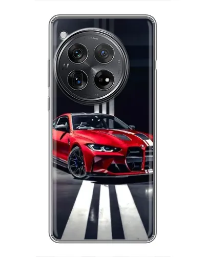 Чехол для Xiaomi Redmi K80 с картинкой «Красная BMW на дороге»