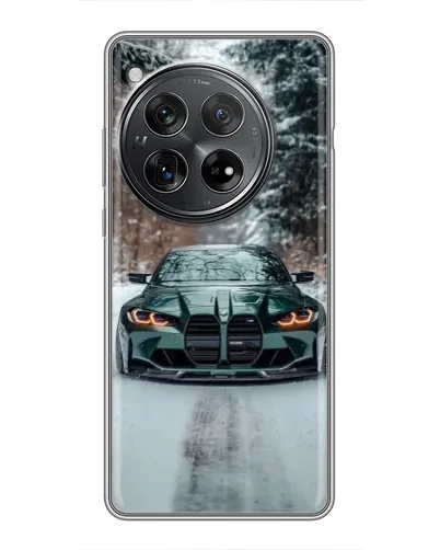 Чехол для Xiaomi Redmi K80 с картинкой «BMW в зимнем лесу»