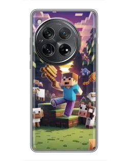 Чехол для Xiaomi Redmi K80 с картинкой «Стив на ферме»