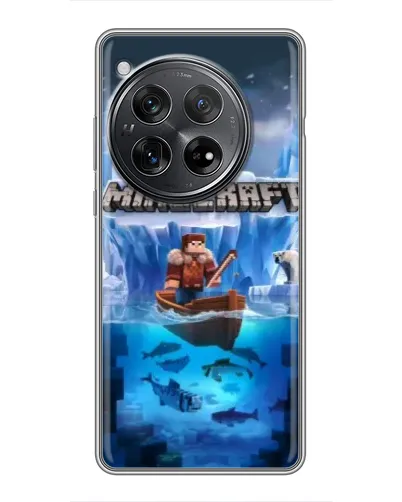 Чехол для Xiaomi Redmi K80 с картинкой «Minecraft ледяной мир»