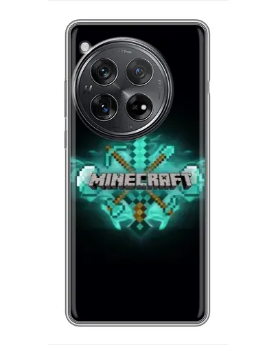 Чехол для Xiaomi Redmi K80 с картинкой «Minecraft Diamond лого»
