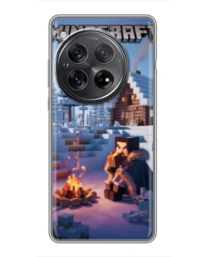 Чехол для Xiaomi Redmi K80 с картинкой «Зимний Minecraft»