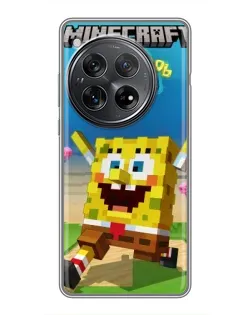 Чехол для Xiaomi Redmi K80 с картинкой «Губка Боб Minecraft» Чехол для Xiaomi Redmi K80 с картинкой «Губка Боб Minecraft»