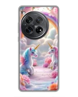 Чехол для Xiaomi Redmi K80 с картинкой «Радуга и единороги» Чехол для Xiaomi Redmi K80 с картинкой «Радуга и единороги»