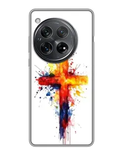 Чехол для Xiaomi Redmi K80 с картинкой «Акварельный крест»