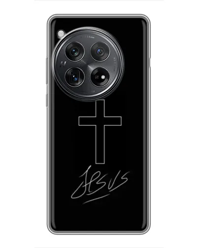 Чехол для Xiaomi Redmi K80 с картинкой «Графический крест Jesus» Чехол для Xiaomi Redmi K80 с картинкой «Графический крест Jesus»