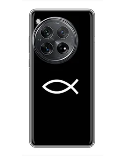Чехол для Xiaomi Redmi K80 с картинкой «Символ рыбы Jesus» Чехол для Xiaomi Redmi K80 с картинкой «Символ рыбы Jesus»