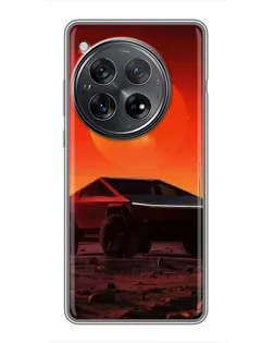 Чехол для Xiaomi Redmi K80 с картинкой «Cybertruck на Марсе»