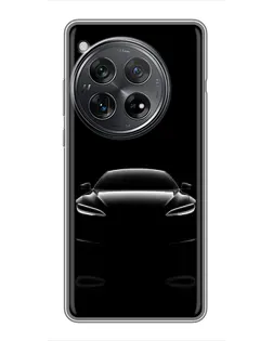 Чехол для Xiaomi Redmi K80 с картинкой «Силуэт Tesla Night»
