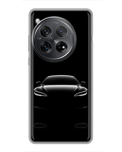 Чехол для Xiaomi Redmi K80 с картинкой «Силуэт Tesla Night»