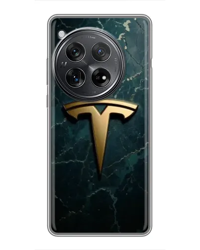 Чехол для Xiaomi Redmi K80 с картинкой «Мраморная Tesla Gold»