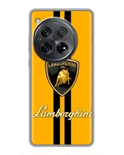 Чехол для Xiaomi Redmi K80 с картинкой «Lamborghini Stripe желтый»