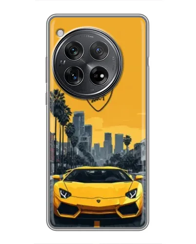 Чехол для Xiaomi Redmi K80 с картинкой «Желтый Lamborghini город» Чехол для Xiaomi Redmi K80 с картинкой «Желтый Lamborghini город»