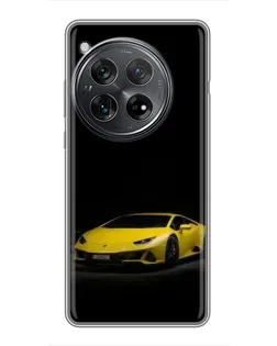 Чехол для Xiaomi Redmi K80 с картинкой «Lamborghini желтый акцент»