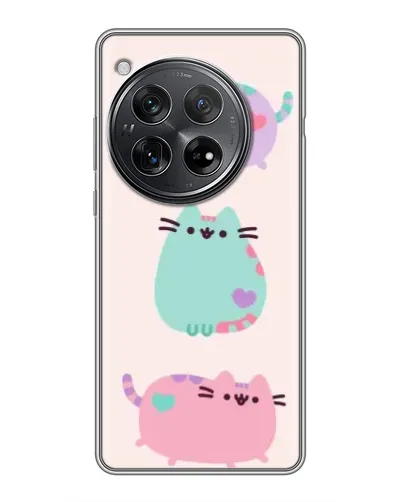 Чехол для Xiaomi Redmi K80 с картинкой «Pusheen трио» Чехол для Xiaomi Redmi K80 с картинкой «Pusheen трио»