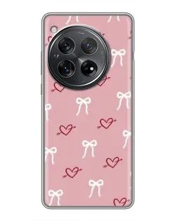 Чехол для Xiaomi Redmi K80 с картинкой «Сердца и банты» Чехол для Xiaomi Redmi K80 с картинкой «Сердца и банты»