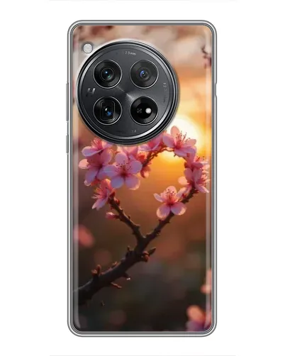 Чехол для Xiaomi Redmi K80 с картинкой «Розовый цвет сердце на фоне заката» Чехол для Xiaomi Redmi K80 с картинкой «Розовый цвет сердце на фоне заката»
