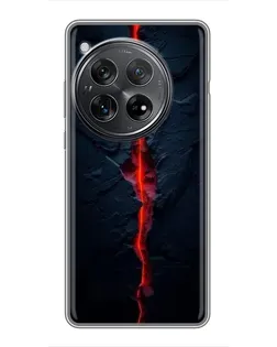 Чехол для Xiaomi Redmi K80 с картинкой «Kрасная лавовая трещина»
