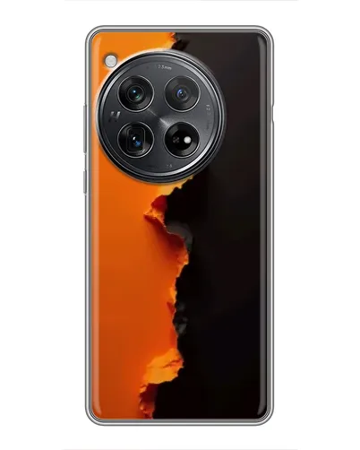 Чехол для Xiaomi Redmi K80 с картинкой «Оранжевый разлом» Чехол для Xiaomi Redmi K80 с картинкой «Оранжевый разлом»
