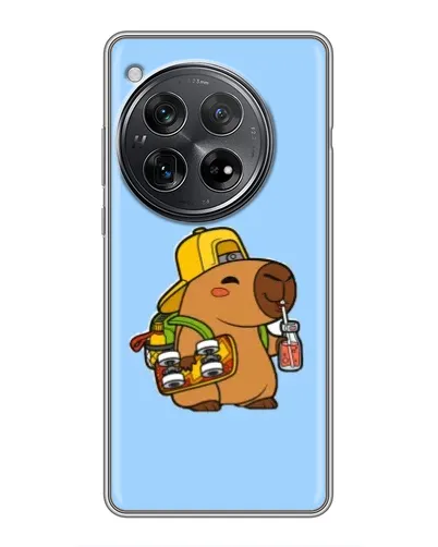Чехол для Xiaomi Redmi K80 с картинкой «Капибара на скейте»