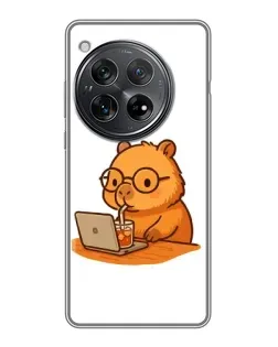 Чохол для Xiaomi Redmi K80 з картинкою «Капібара з ноутбуком» Чохол для Xiaomi Redmi K80 з картинкою «Капібара з ноутбуком»