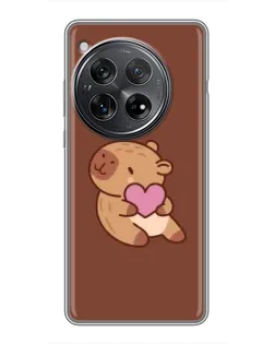 Чохол для Xiaomi Redmi K80 з картинкою «Капібара з серцем» Чохол для Xiaomi Redmi K80 з картинкою «Капібара з серцем»