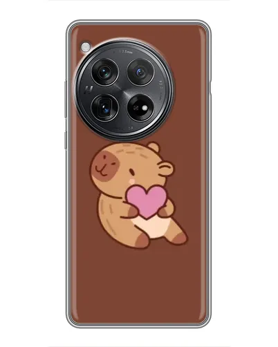 Чехол для Xiaomi Redmi K80 с картинкой «Капибара с сердцем»