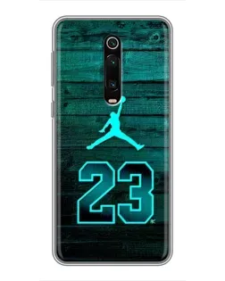 Чехол для Xiaomi Mi 9T Pro с картинкой «Jordan Cyan 23»