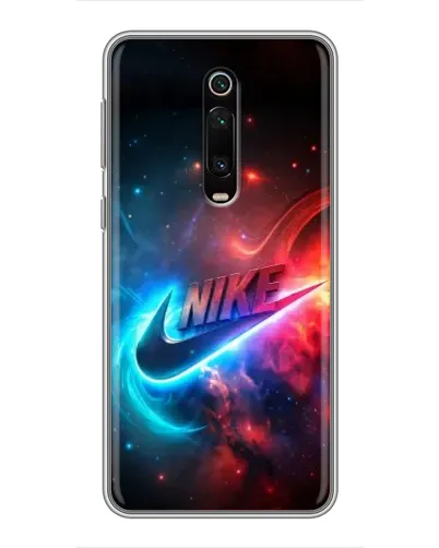 Чехол для Xiaomi Mi 9T Pro с картинкой «Огненный логотип Nike»