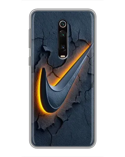 Чехол для Xiaomi Mi 9T Pro с картинкой «Объемный логотип Найк»