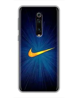 Чехол для Xiaomi Mi 9T Pro с картинкой «Синий пульс Nike» Чехол для Xiaomi Mi 9T Pro с картинкой «Синий пульс Nike»