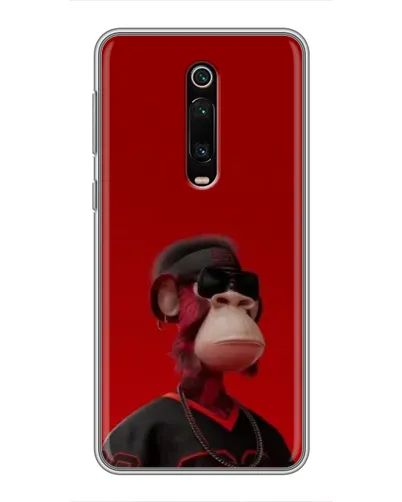 Чехол для Xiaomi Mi 9T Pro с картинкой «Bored Ape в красном» Чехол для Xiaomi Mi 9T Pro с картинкой «Bored Ape в красном»