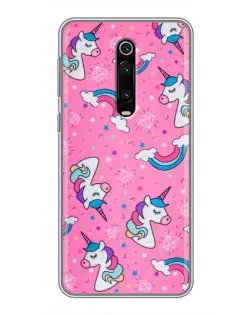 Чехол для Xiaomi Mi 9T Pro с картинкой «Unicorn паттерн розовый»