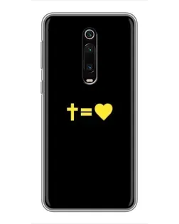 Чехол для Xiaomi Mi 9T Pro с картинкой «Сердце и Крест»