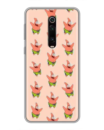 Чехол для Xiaomi Mi 9T Pro с картинкой «Патрик Стар паттерн»