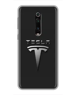 Чехол для Xiaomi Mi 9T Pro с картинкой «Стальной логотип Tesla» Чехол для Xiaomi Mi 9T Pro с картинкой «Стальной логотип Tesla»