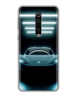 Чехол для Xiaomi Mi 9T Pro с картинкой «Tesla в неоне» Чехол для Xiaomi Mi 9T Pro с картинкой «Tesla в неоне»