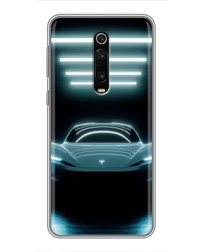 Чехол для Xiaomi Mi 9T Pro с картинкой «Tesla в неоне» Чехол для Xiaomi Mi 9T Pro с картинкой «Tesla в неоне»