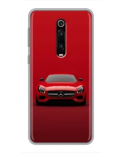 Чехол для Xiaomi Mi 9T Pro с картинкой «Красный Mercedes AMG»
