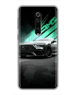 Чехол для Xiaomi Mi 9T Pro с картинкой «Темный Mercedes AMG»