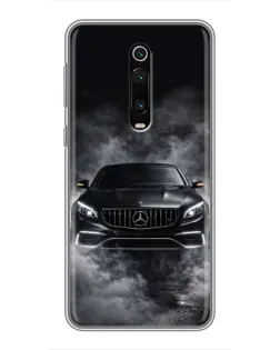 Чехол для Xiaomi Mi 9T Pro с картинкой «Mercedes в дыму»
