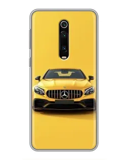 Чехол для Xiaomi Mi 9T Pro с картинкой «Желтый Mercedes GT»