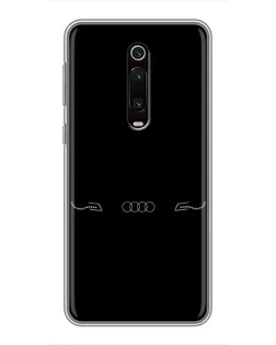Чехол для Xiaomi Mi 9T Pro с картинкой «Audi — световой подпись»